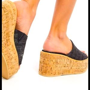 ASOS DESIGN Toya cork wedges